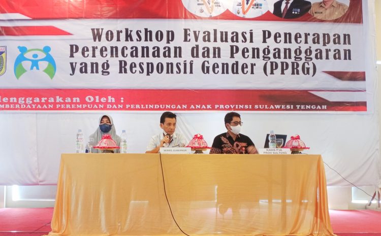 Wagub diwakili Plt. Kepala Bappeda Buka Secara Resmi Workshop Evaluasi PPRG.