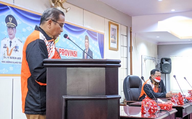 Pj. Sekda Lepas Secara Resmi Atlet Olahraga Tradisional Sulteng Pada PON POTRADNAS KE- VIII Tahun 2021.