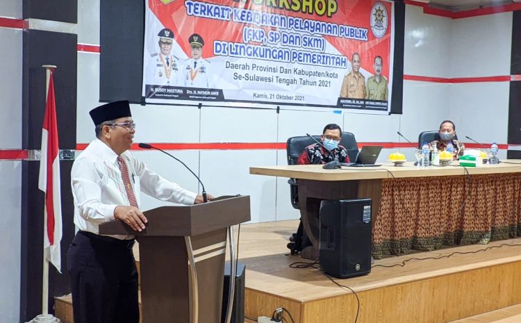 Pj. Sekda Buka Secara Resmi Workshop Kebijakan Pelayanan Publik.