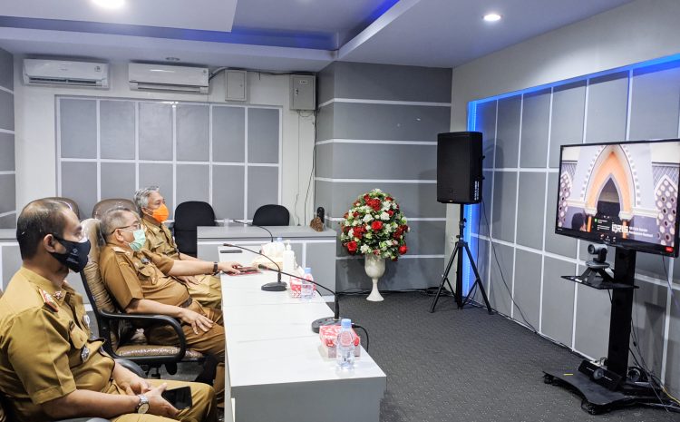  Sekda Provinsi Sulteng Hadiri Opening Ceremony Festival Ekonomi Syariah KTI Tahun 2021 Secara Virtual.
