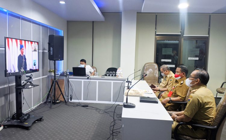  Gubernur Sulteng Simak Pidato Kenegaraan Presiden Pada Sidang Tahunan MPR RI, Sidang Bersama DPR RI dan DPD RI Secara Virtual.