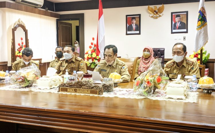 Wagub Sulteng Ikuti Rapat Evaluasi Reformasi Birokrasi Tahun 2021.