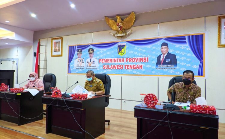 Pj. Sekda Provinsi Sulteng Pimpin Forum Pemangku Kepentingan Umum Tahap Kedua BPJS Kesehatan Tahun 2021.