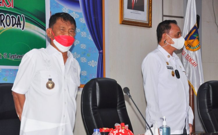  Gubernur Sulawesi Tengah H. Rusdy Mastura, Mengapresiasi penurunan penularan Covid-19, Tapi harus terus Patuh Protokol Kesehatan dan Tingkatkan Sebaran Vaksin, Minggu, 17 Oktober 2021.