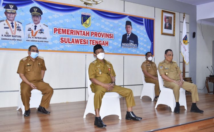  Gubernur Sulawesi Tengah Ikuti Penyerahan DIPA dan Buku Daftar Alokasi Transfer ke Daerah dan Dana Desa Tahun 2022.