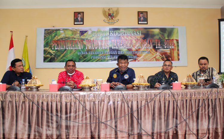 Gubernur Hadiri Rakor Peningkatan Produksi Tanaman Pangan Tahun Anggaran 2022.